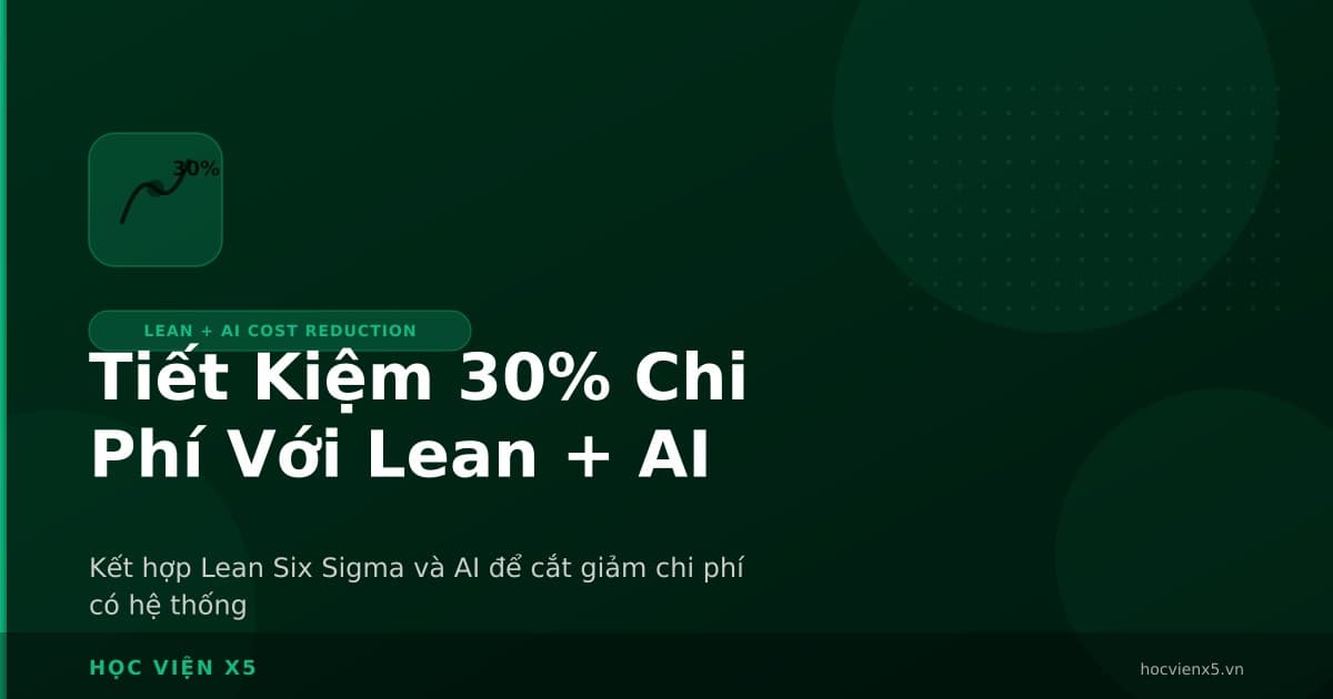 Tiết Kiệm 30% Chi Phí Với Lean + AI