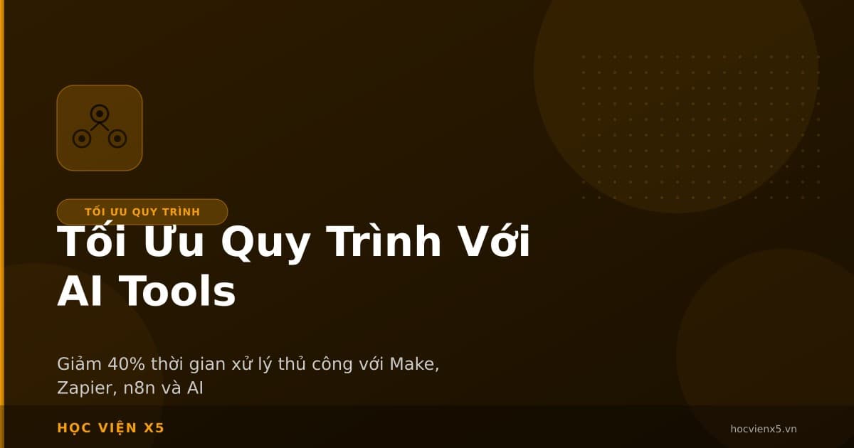 Tối Ưu Quy Trình Với AI Tools